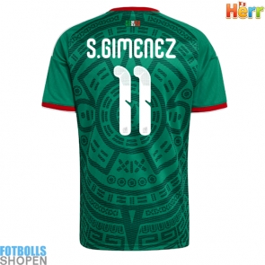 Billiga Mexiko Santiago Gimenez #11 Hemmatröja VM 2026 Kortärmad